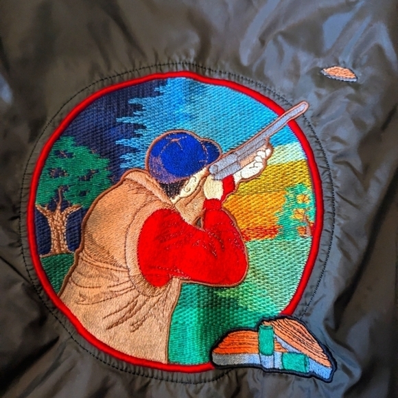 Trap Shooting gorpcore embroidered putty gray windbreaker jacket 2XL - Picture 6 of 9